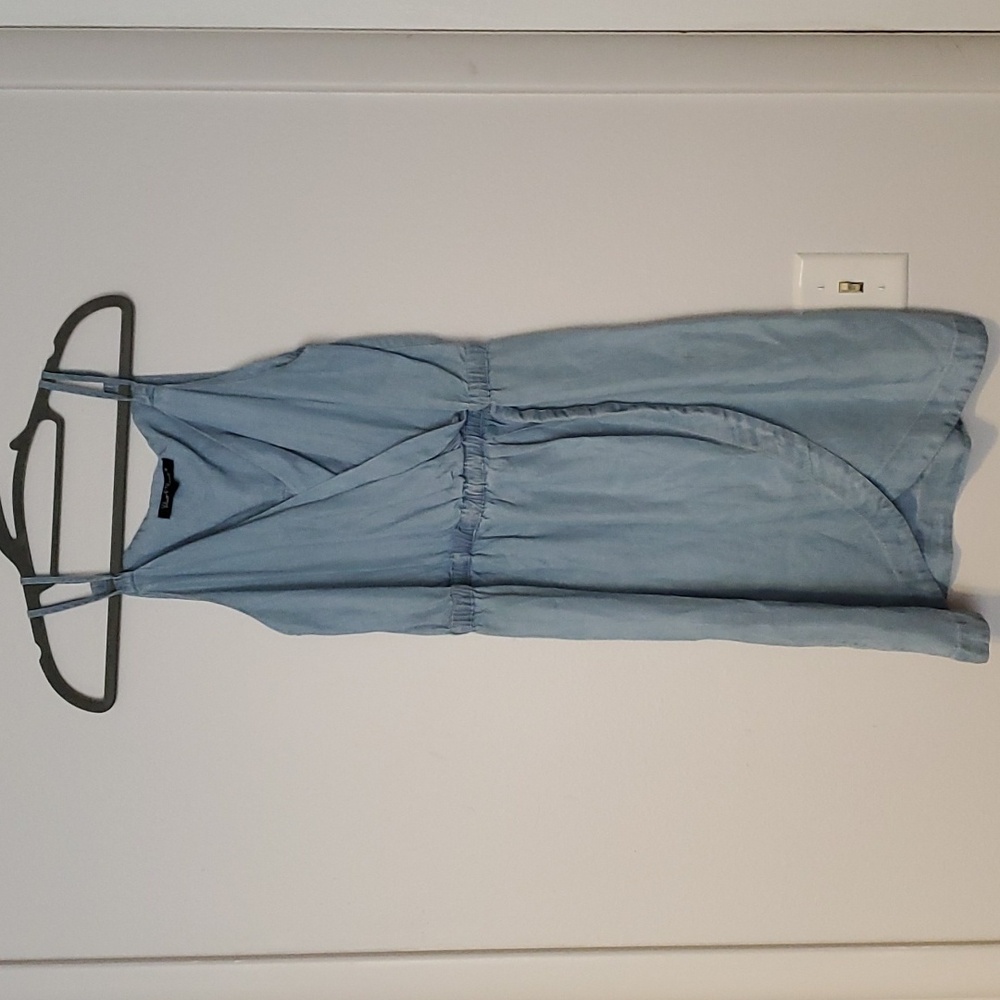 Velvet heart denim dress